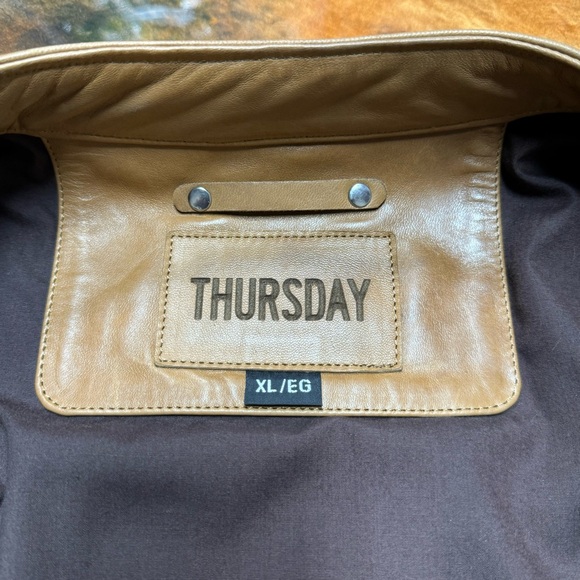 Thursday Boot Company Tan Leather Jacket - Picture 3 of 8